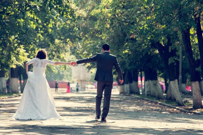 rencontre des mariés le jour du mariage